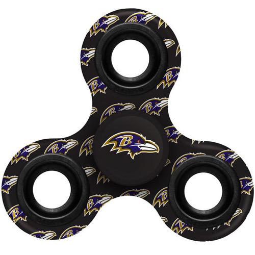 NFL Baltimore Ravens Logo 3 Way Fidget Spinner 3C11